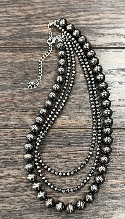 3 Strand Polished Necklace