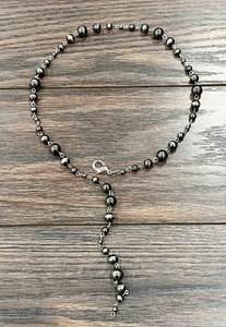 25" Polished Lariat Necklace