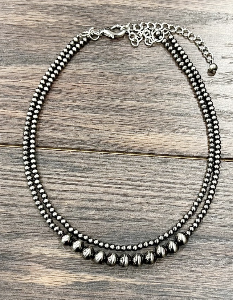 2 Strand Polished Necklace