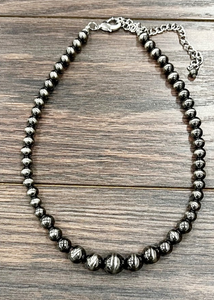 16" Polished Graduated Necklace