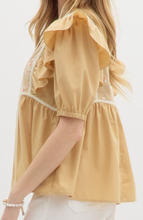 Load image into Gallery viewer, Floral Yoke Top **2 COLORS**
