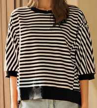 Load image into Gallery viewer, Striped Oversized Top **4 COLORS** - PLUS
