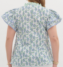 Load image into Gallery viewer, Mint Floral Top - PLUS
