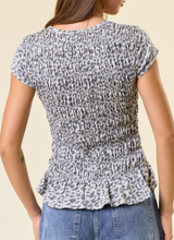 Load image into Gallery viewer, Leopard Smocked Top **2 COLORS**
