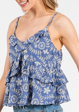 Load image into Gallery viewer, Floral Embroidery Tank Top **2 COLORS**
