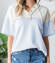 Load image into Gallery viewer, Blue Hooded Top - PLUS
