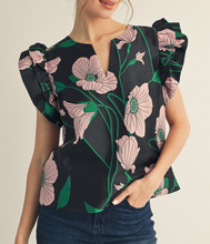 Load image into Gallery viewer, Floral Jacquard Top **2 COLORS**
