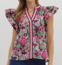 Load image into Gallery viewer, Floral Top **2 COLORS**
