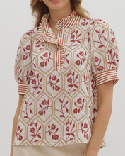Load image into Gallery viewer, Floral Embroidered Top **2 COLORS**
