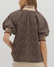 Load image into Gallery viewer, Leopard 1/4 Zip Top **2 COLORS**

