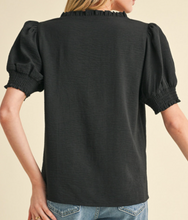 Load image into Gallery viewer, Frilled V Neck Top **5 COLORS**
