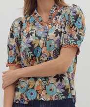 Load image into Gallery viewer, Floral Scallop Trim Top **3 COLORS**
