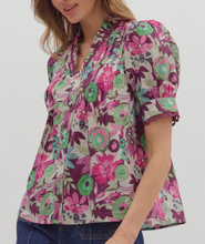 Load image into Gallery viewer, Floral Scallop Trim Top **3 COLORS**
