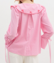 Load image into Gallery viewer, Striped Peter Pan Collar Top **2 COLORS**
