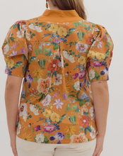 Load image into Gallery viewer, Floral Button Top **2 COLORS**
