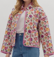 Load image into Gallery viewer, Floral Quilted Jacket **2 COLORS**
