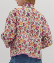 Load image into Gallery viewer, Floral Quilted Jacket **2 COLORS**
