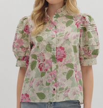 Load image into Gallery viewer, Green Floral Top
