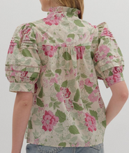 Load image into Gallery viewer, Green Floral Top

