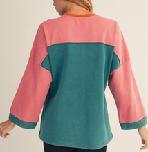 Load image into Gallery viewer, Daisy Colorblock Top **2 COLORS**
