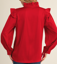 Load image into Gallery viewer, Satin Front Button Top **2 COLORS**
