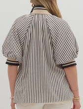 Load image into Gallery viewer, Striped 1/4 zip Top **3 COLORS** - PLUS

