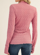 Load image into Gallery viewer, Lace Mock Neck Top **4 COLORS**
