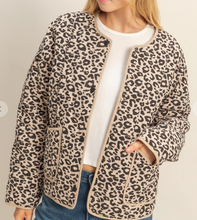 Load image into Gallery viewer, Leopard Quilted Jacket **3 COLORS**

