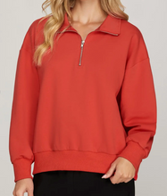 Load image into Gallery viewer, 1/4 Zip Pullover **3 COLORS**
