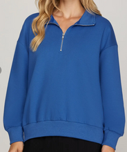 Load image into Gallery viewer, 1/4 Zip Pullover **3 COLORS**
