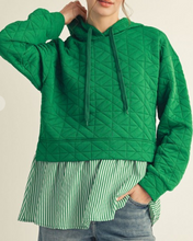 Load image into Gallery viewer, Textured Twofer Hoodie **2 COLORS**
