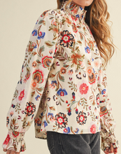 Load image into Gallery viewer, Floral Mock Neck Top **2 COLORS**
