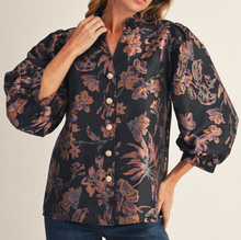 Load image into Gallery viewer, Jacquard Floral Top **2 COLORS**
