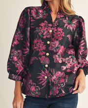 Load image into Gallery viewer, Jacquard Floral Top **2 COLORS**

