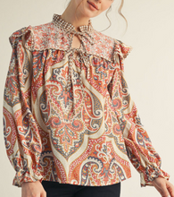 Load image into Gallery viewer, Paisley Mixed Top **2 COLORS**
