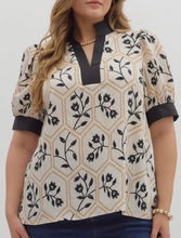 Load image into Gallery viewer, Floral Puff Sleeve Top **2 COLORS** - PLUS
