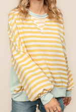 Load image into Gallery viewer, Striped Colorblock Top **3 COLOR**
