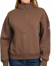 Load image into Gallery viewer, Fleece 1/4 Zip Pullover **5 COLORS** - PLUS
