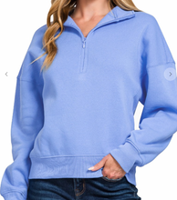 Load image into Gallery viewer, Fleece 1/4 Zip Pullover **5 COLORS**
