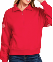 Load image into Gallery viewer, Fleece 1/4 Zip Pullover **5 COLORS** - PLUS
