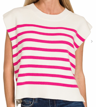 Load image into Gallery viewer, Striped Sweater Vest **8 COLORS**
