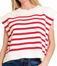 Load image into Gallery viewer, Striped Sweater Vest **8 COLORS**
