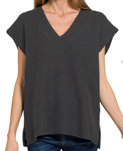 Load image into Gallery viewer, Longer Vneck Sweater Vest **3 COLORS**
