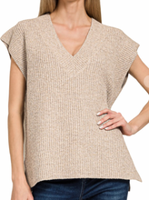 Load image into Gallery viewer, Longer Vneck Sweater Vest **3 COLORS**
