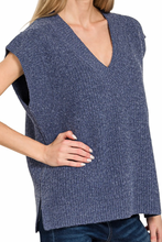 Load image into Gallery viewer, Longer Vneck Sweater Vest **3 COLORS**
