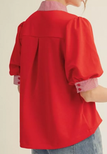 Load image into Gallery viewer, Striped Contrast Top ** 5 COLORS **
