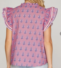 Load image into Gallery viewer, Pink Printed Top
