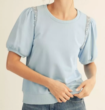 Load image into Gallery viewer, Crochet Trim Top ** 2 COLORS **
