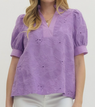 Load image into Gallery viewer, Floral Embroidered Top ** 4 COLORS **
