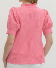 Load image into Gallery viewer, Floral Embroidered Top ** 4 COLORS **
